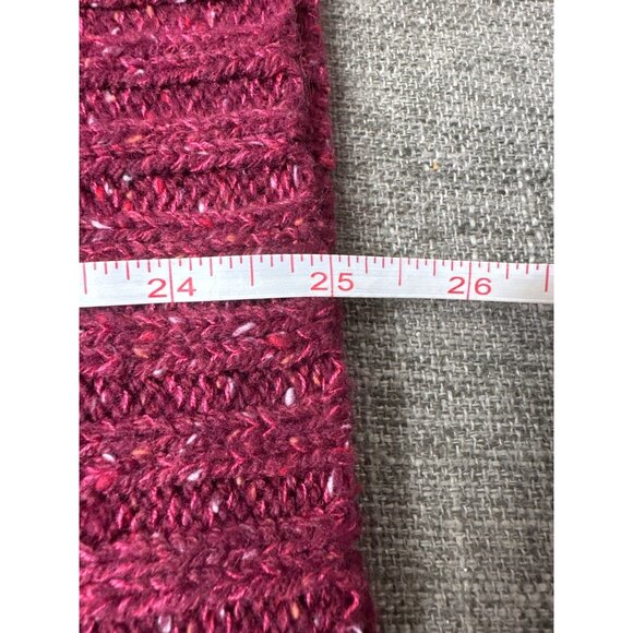 Faded Glory Womens Knit Sweater Medium Maroon Polyester & Acrylic - Picture 7 of 7